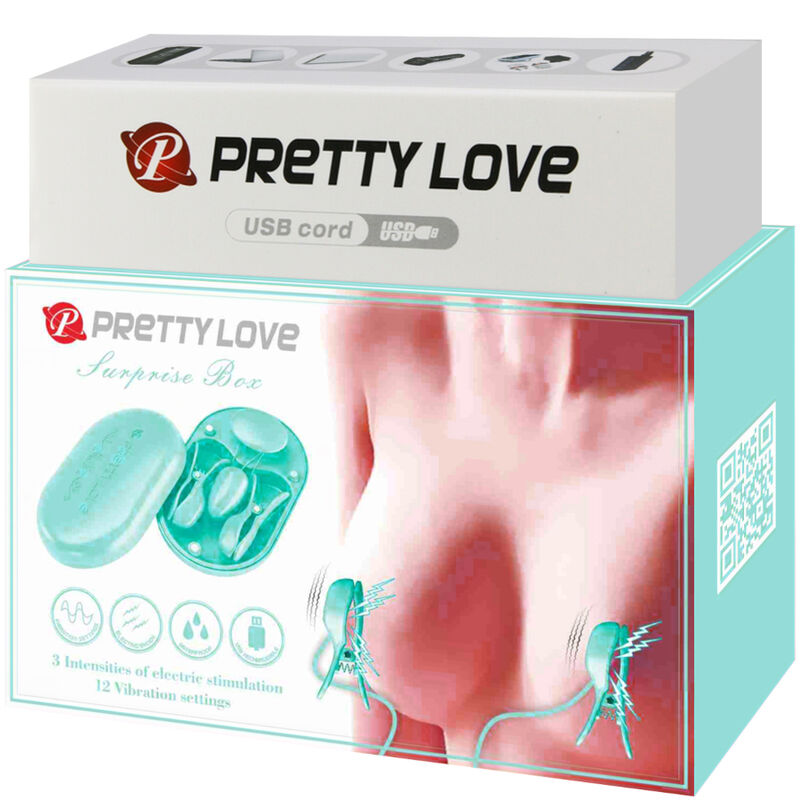 PRETTY LOVE - SURPRISE BOX BLUE ELECTRO STIMULATION TWEEZERS - My naughty haven #