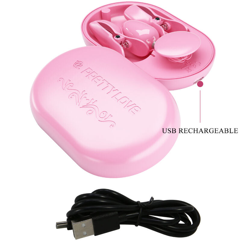 PRETTY LOVE - SURPRISE BOX PINK ELECTRO STIMULATION TWEEZERS - My naughty haven #