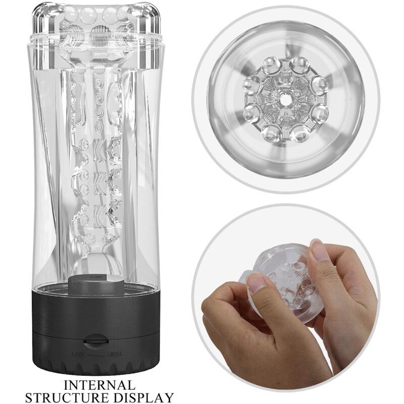 PRETTY LOVE - TAMARA MALE MASTURBATOR MULTI-SPEED VIBRATOR BLACK - My naughty haven #