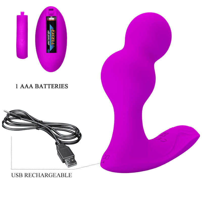 PRETTY LOVE - TERRANCE ANAL VIBRATOR MASSAGER WITH REMOTE CONTROL - My naughty haven #
