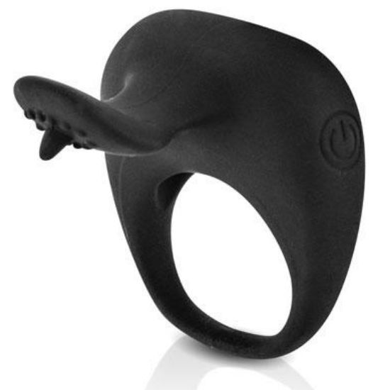 PRETTY LOVE - THIMBLE VIBRATOR RING BLACK - My naughty haven #