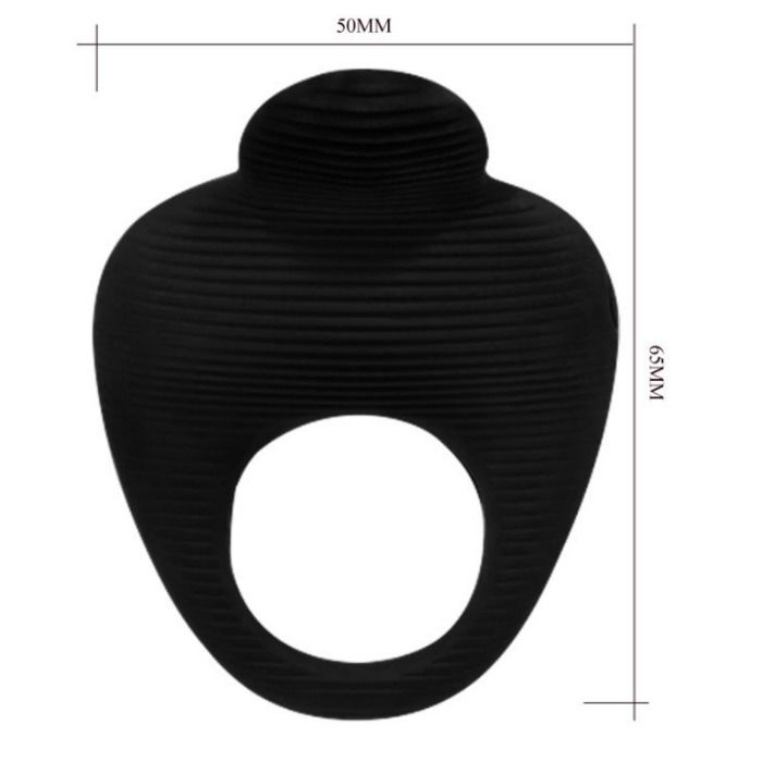 PRETTY LOVE - THIMBLE VIBRATOR RING BLACK - My naughty haven #