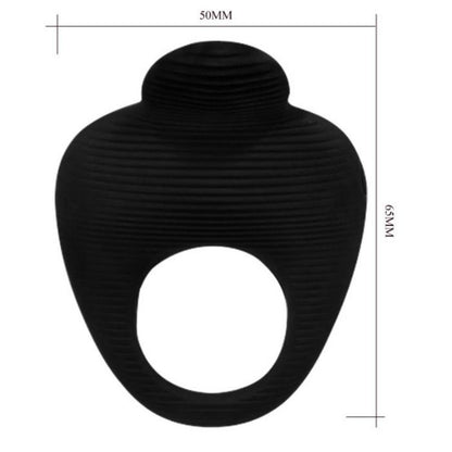 PRETTY LOVE - THIMBLE VIBRATOR RING BLACK - My naughty haven #