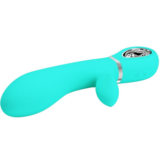 PRETTY LOVE - THOMAS MULTIFUNCTION G-SPOT VIBRATOR AQUA GREEN - My naughty haven #