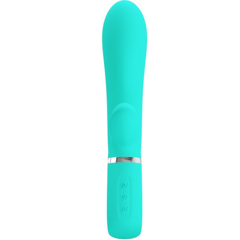 PRETTY LOVE - THOMAS MULTIFUNCTION G-SPOT VIBRATOR AQUA GREEN - My naughty haven #