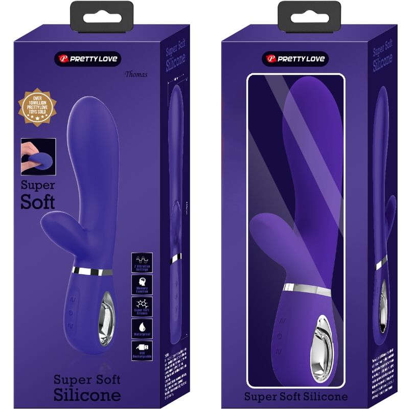PRETTY LOVE - THOMAS MULTIFUNCTION G-SPOT VIBRATOR PURPLE - My naughty haven #