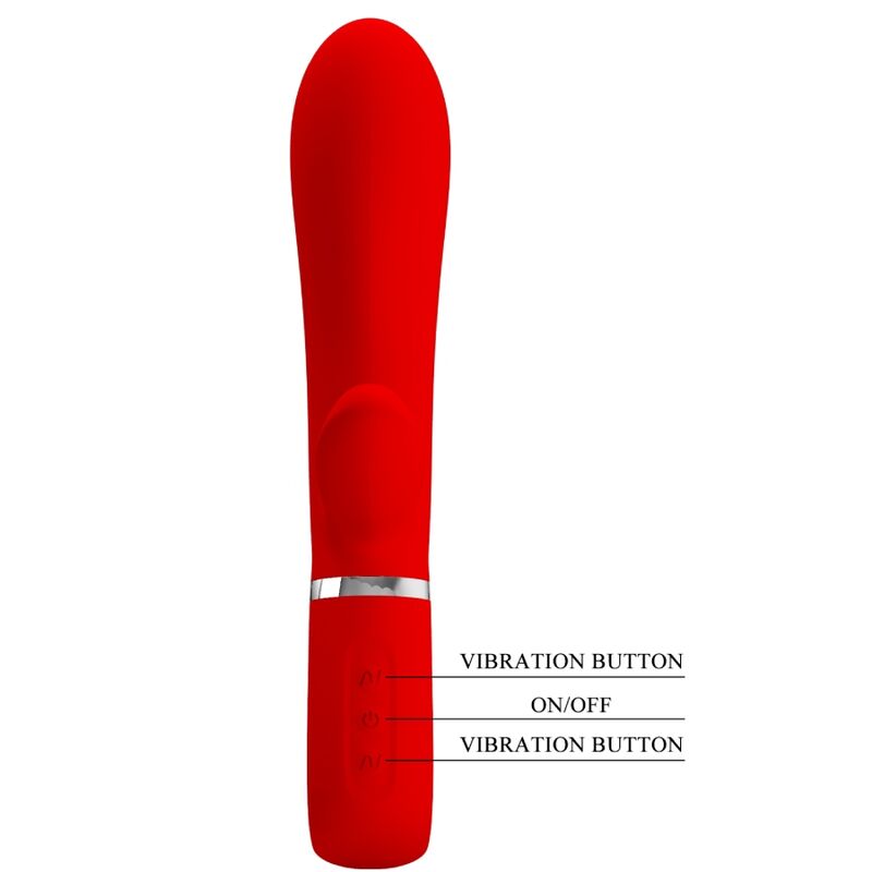 PRETTY LOVE - THOMAS MULTIFUNCTION G-SPOT VIBRATOR RED - My naughty haven #
