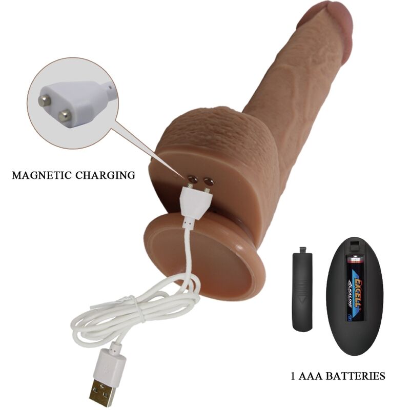 PRETTY LOVE - TOMMY REALISTIC DILDO VIBRATOR 22.5 CM - My naughty haven #
