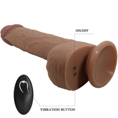 PRETTY LOVE - TOMMY REALISTIC DILDO VIBRATOR 22.5 CM - My naughty haven #