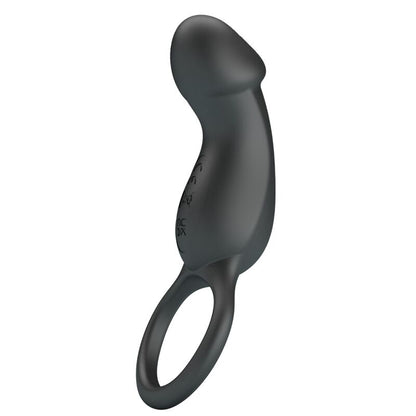 PRETTY LOVE - TRAE VIBRATING BLACK RING WITH STIMULATOR - My naughty haven #