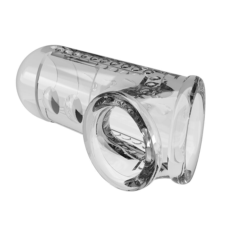PRETTY LOVE - TRANSPARENT TEXTURED PENIS SHEATH - My naughty haven #
