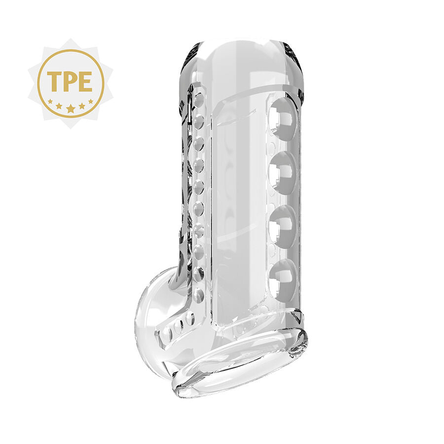 PRETTY LOVE - TRANSPARENT TEXTURED PENIS SHEATH - My naughty haven #