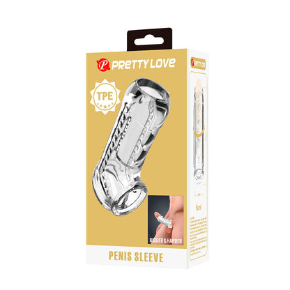 PRETTY LOVE - TRANSPARENT TEXTURED PENIS SHEATH - My naughty haven #