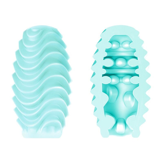 PRETTY LOVE - TURQUOISE DOUBLE SIDED MASTURBATOR EGG - My naughty haven #