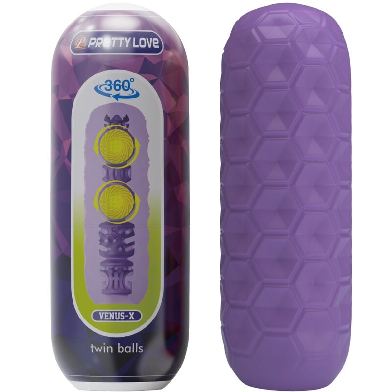 PRETTY LOVE - TWIN BALLS MALE MASTURBATOR PURPLE - My naughty haven #