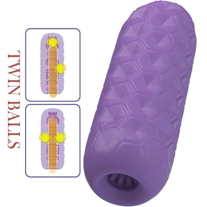 PRETTY LOVE - TWIN BALLS MALE MASTURBATOR PURPLE - My naughty haven #