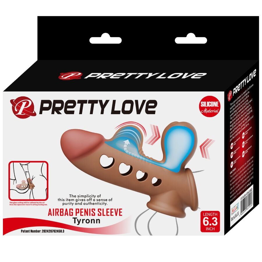 PRETTY LOVE - TYRONN PENIS SLEEVE WITH AIRBAG - My naughty haven #
