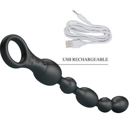 PRETTY LOVE - VAN ANAL BALLS 10 VIBRATIONS RECHARGEABLE SILICONE - My naughty haven #