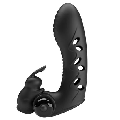 PRETTY LOVE - VANCE BLACK RABBIT VIBRATOR FINGER COVER - My naughty haven #