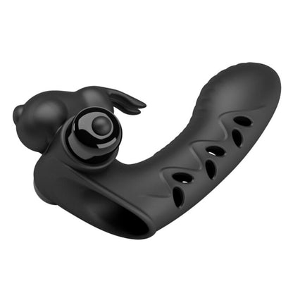 PRETTY LOVE - VANCE BLACK RABBIT VIBRATOR FINGER COVER - My naughty haven #