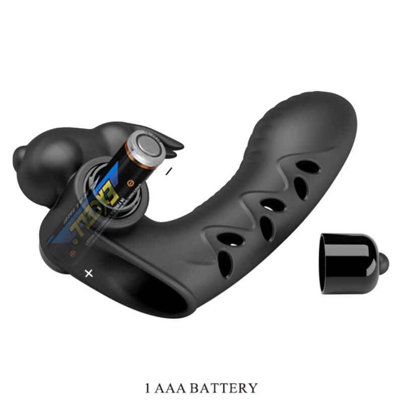 PRETTY LOVE - VANCE BLACK RABBIT VIBRATOR FINGER COVER - My naughty haven #