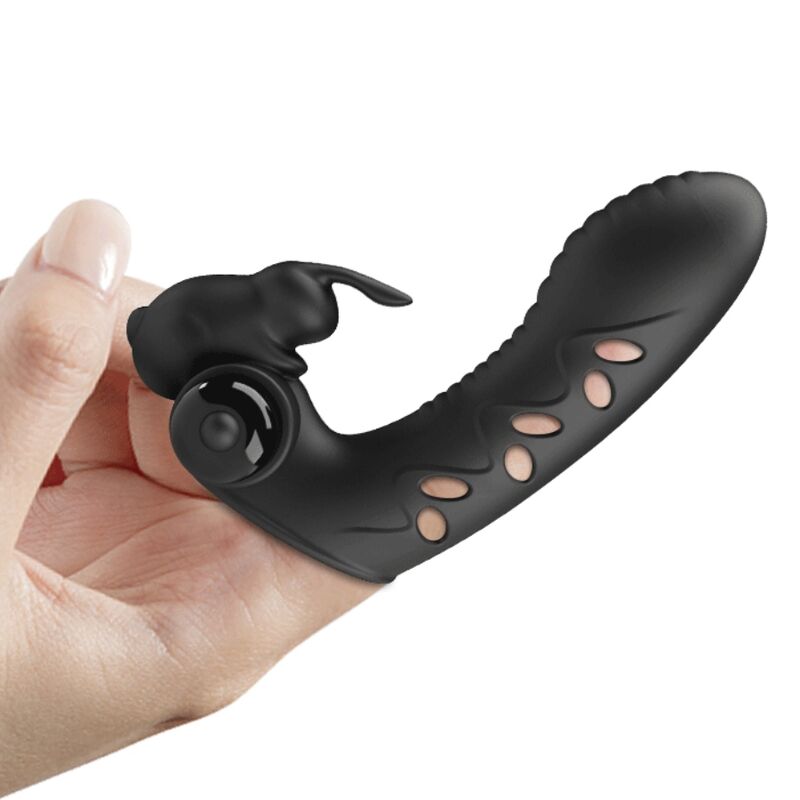 PRETTY LOVE - VANCE BLACK RABBIT VIBRATOR FINGER COVER - My naughty haven #