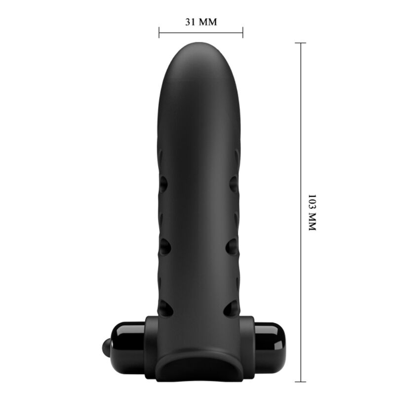 PRETTY LOVE - VANCE BLACK RABBIT VIBRATOR FINGER COVER - My naughty haven #