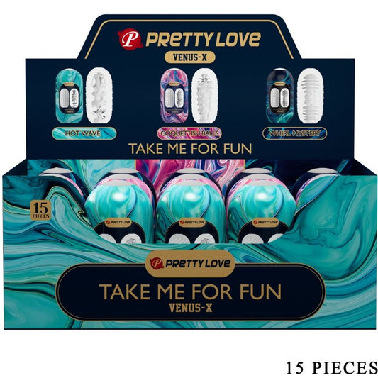 PRETTY LOVE - VENUS X 15 SILICONE MALE MASTURBATORS WHITE - My naughty haven #