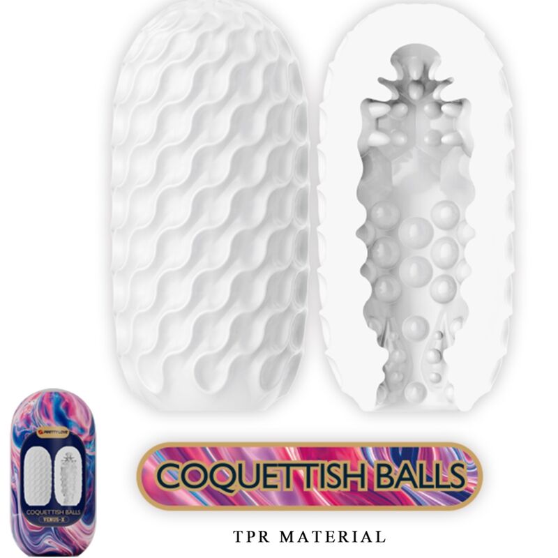 PRETTY LOVE - VENUS X 15 SILICONE MALE MASTURBATORS WHITE - My naughty haven #