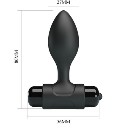 PRETTY LOVE - VIBRA BUTT 10 VIBRATIONS ANAL PLUG BLACK - My naughty haven #