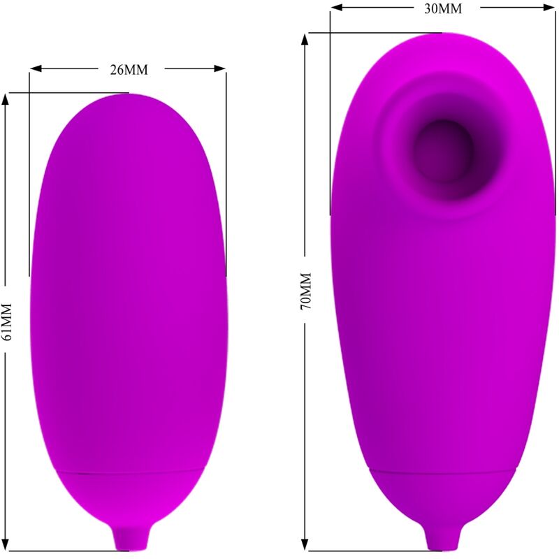 PRETTY LOVE - VIBRATING BULLET AND SUCTION CUP - My naughty haven #