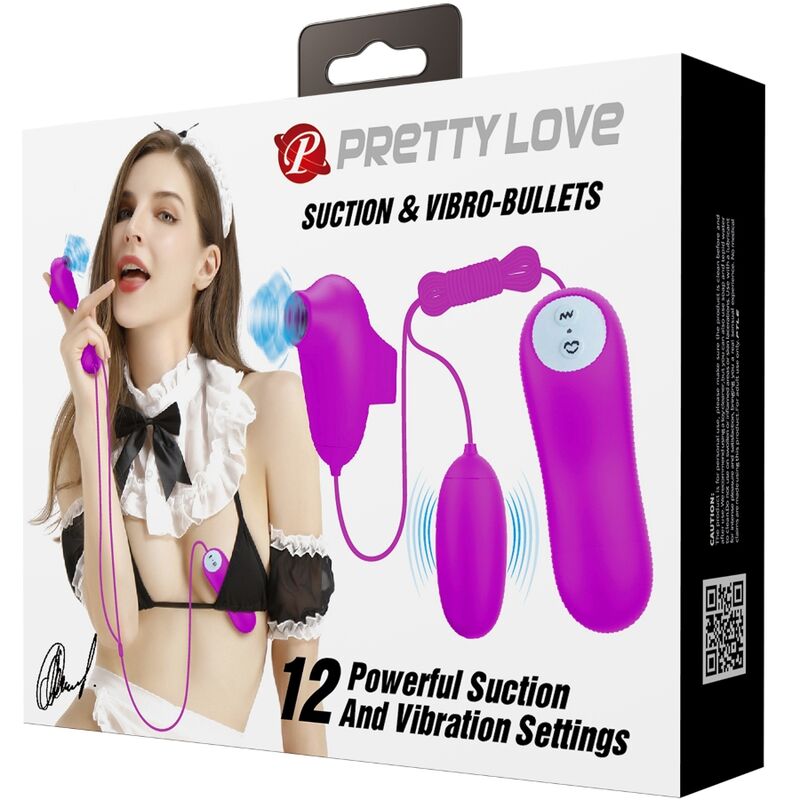 PRETTY LOVE - VIBRATING BULLET AND SUCTION CUP - My naughty haven #