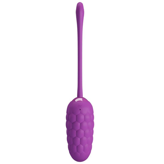 PRETTY LOVE - VIBRATING EGG WITH PURPLE RECHARGEABLE MARINE TEXTURE - My naughty haven #