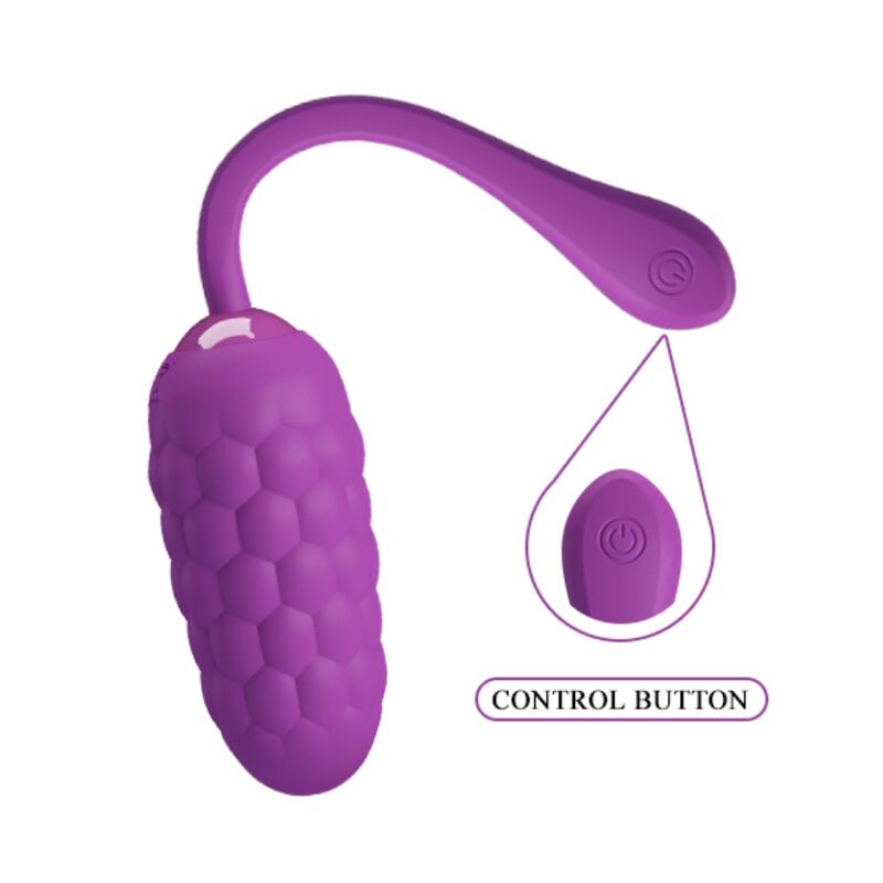 PRETTY LOVE - VIBRATING EGG WITH PURPLE RECHARGEABLE MARINE TEXTURE - My naughty haven #