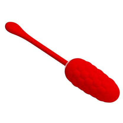 PRETTY LOVE - VIBRATING EGG WITH RED RECHARGEABLE MARINE TEXTURE - My naughty haven #