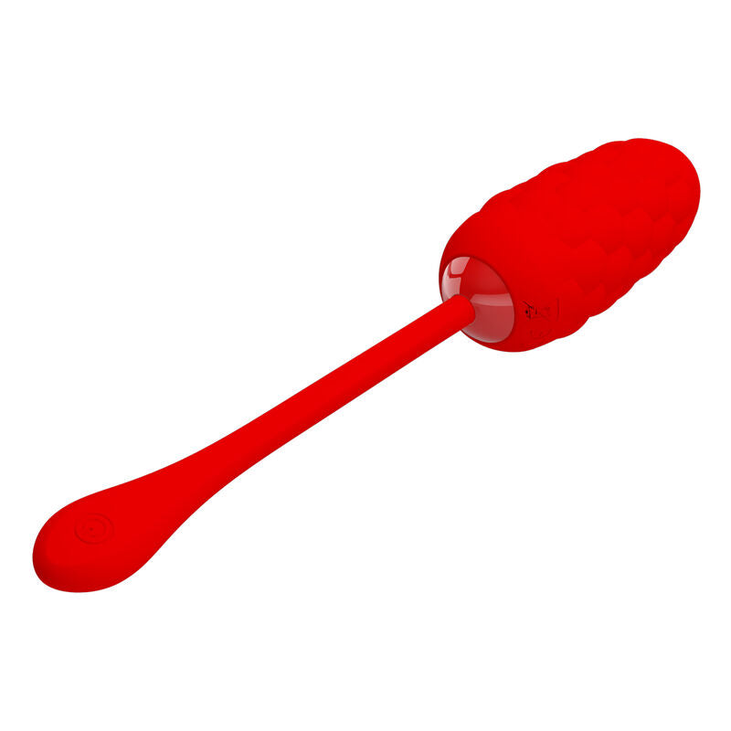 PRETTY LOVE - VIBRATING EGG WITH RED RECHARGEABLE MARINE TEXTURE - My naughty haven #