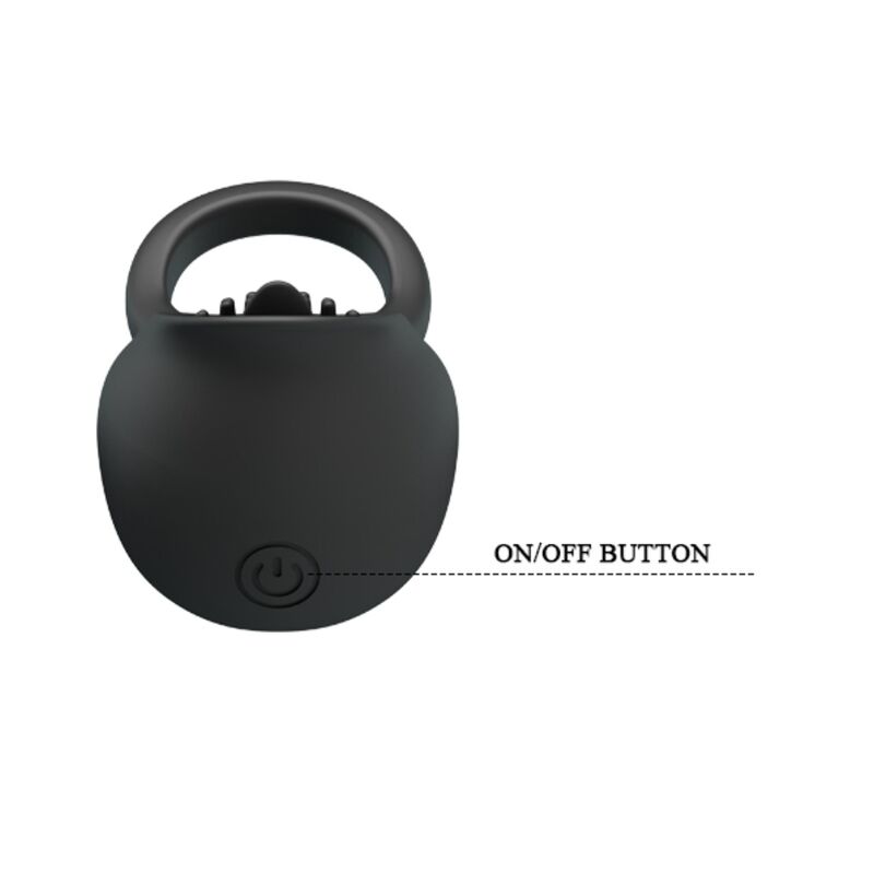 PRETTY LOVE - VIBRATING PENIS RING WITH BLACK TONGUE - My naughty haven #