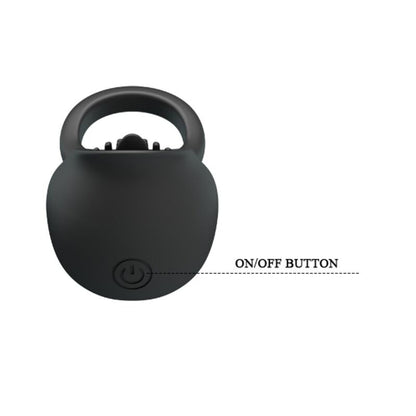 PRETTY LOVE - VIBRATING PENIS RING WITH BLACK TONGUE - My naughty haven #
