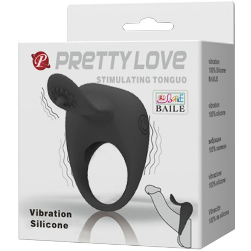 PRETTY LOVE - VIBRATING RING WITH TONGUE - My naughty haven #