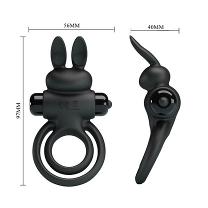 PRETTY LOVE - VIBRATOR III RABBIT RING FOR BLACK PENIS - My naughty haven #
