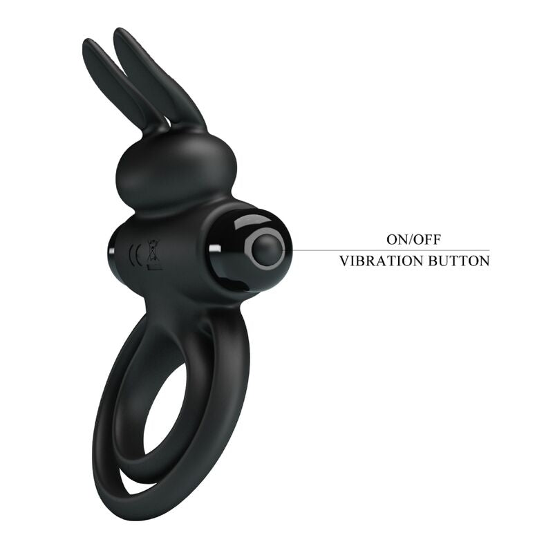 PRETTY LOVE - VIBRATOR III RABBIT RING FOR BLACK PENIS - My naughty haven #
