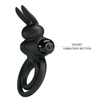 PRETTY LOVE - VIBRATOR III RABBIT RING FOR BLACK PENIS - My naughty haven #