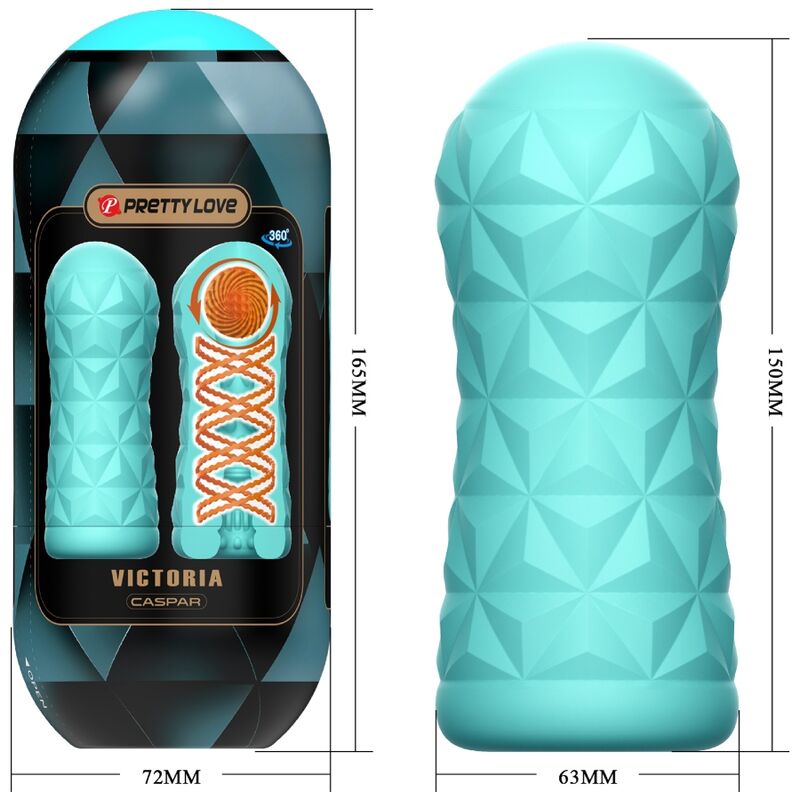 PRETTY LOVE - VICTORIA CASPAR MASTURBATOR AQUA GREEN - My naughty haven #