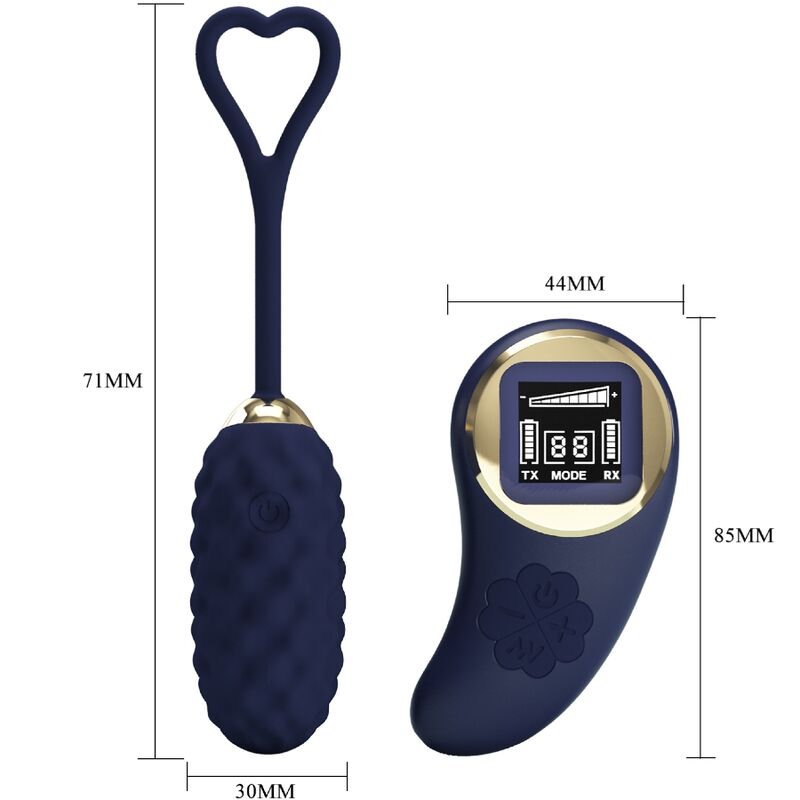 PRETTY LOVE - VIVIAN BLUE REMOTE CONTROL VIBRATING EGG - My naughty haven #