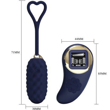 PRETTY LOVE - VIVIAN BLUE REMOTE CONTROL VIBRATING EGG - My naughty haven #