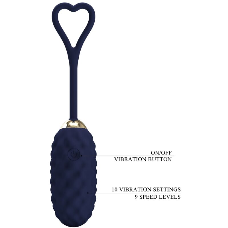 PRETTY LOVE - VIVIAN BLUE REMOTE CONTROL VIBRATING EGG - My naughty haven #