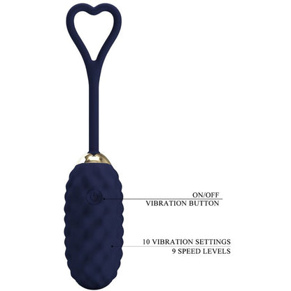 PRETTY LOVE - VIVIAN BLUE REMOTE CONTROL VIBRATING EGG - My naughty haven #