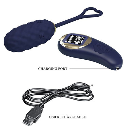 PRETTY LOVE - VIVIAN BLUE REMOTE CONTROL VIBRATING EGG - My naughty haven #