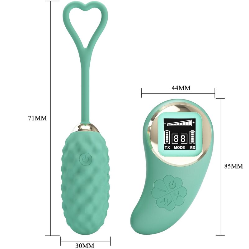 PRETTY LOVE - VIVIAN GREEN REMOTE CONTROL VIBRATING EGG - My naughty haven #
