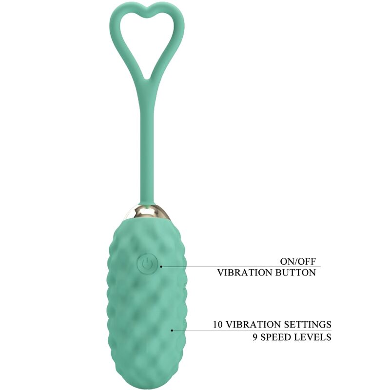 PRETTY LOVE - VIVIAN GREEN REMOTE CONTROL VIBRATING EGG - My naughty haven #